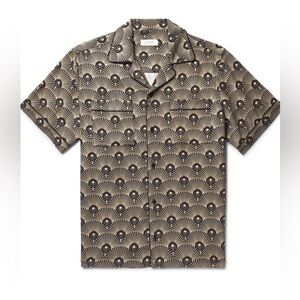 Saturdays NYC - Camp-Collar Printed Tencel Shirt - Men Size M/L